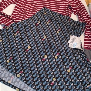 New Lularoe kids azure skirt a line 12 14 16